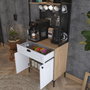 Hanah Home Armario Multiusos Nogal y Blanco